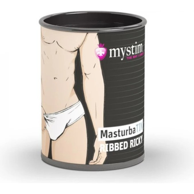 Минимастурбатор компактный MYSTIM MasturbaTIN Ribbed Ricky — LEMALLA 46297